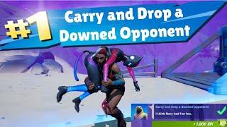 Carry and Drop a Downed Opponent - Fortnite