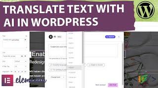 How to Translate your Text to Any Language using Elementor AI in WordPress