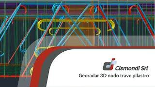 Georadar 3D nodo trave pilastro