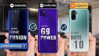 Comparativo | ONE FUSION vs MOTO G9 POWER vs REDMI NOTE 10