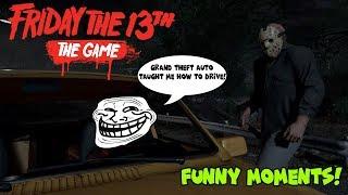 Worst Getaway Driver Ever! | Friday The 13th The Game Funny Moments