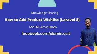 How to add Product WishList in Laravel