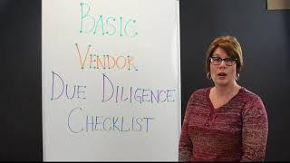 Third Party Thursday Video: Streamline Vendor Due Diligence Basic Checklist