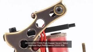 OCOOCOO T100A Pure Copper Secant Tattoo Machine High Performance 10000 R/M