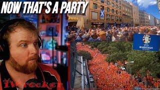 NFL Fan Reacts to EURO Opening Games - Fans Take Over The Streets