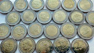 2 euro coin 22 coins, numismatic price 79 euros