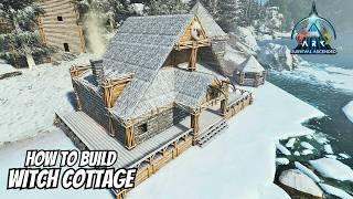 How to Build Cozy Witch Cottage - Build Tutorial Ark Survival Ascended