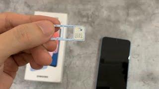 Samsung Galaxy A13: How to insert the SIM card? Tutorial for the SIM cards