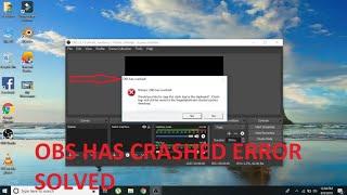 How To Solve "Whoops OBS has Crashed" Error | 100% working | OBS Studio