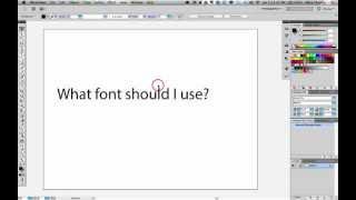 Illustrator CS6 | Cycling Through Typefaces