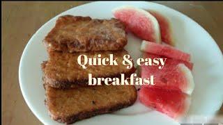 Simple & quick breakfast | Egg & Bread Recipe - By Diana Zeliang