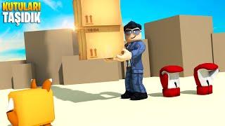  Kutuları Taşıyıp Güçleniyoruz!  | Deliveryman Simulator | Roblox Türkçe