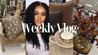 WEEKLY VLOG! Fall decor shopping + cleaning + target | hobby lobby | walmart & Michael's