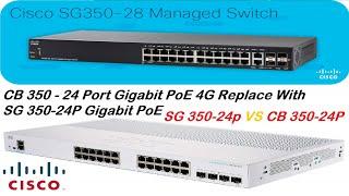 CB 350 - 24 Port Gigabit PoE 4G Replace With SG 350-24P Gigabit PoE  || Cisco Business 350 Series