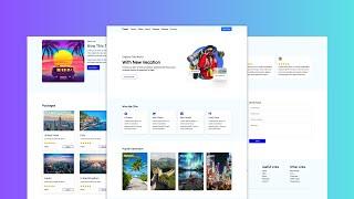 Create A Travel Agency Website Using HTML CSS & BOOTSTRAP 5