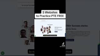 5 websites to practice PTE #ai #pte #learnenglish