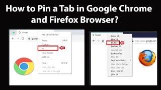 How to Pin a Tab in Google Chrome and Firefox Browser?