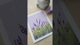 Ölpastellkunst - Lavendel #Ölpastell #einfachesZeichnen #Kunst