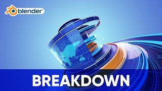 Breakdown | SKY TV ident animation | Blender and After effects | 3D motion graphics