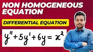 Non homogeneous differential equation | Case polynomial in x|Example solved|Engineering mathematics|