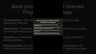 #oops principles #javadevelopment #javaprogramming #programmingbasics