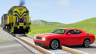 Cars vs Rails #2 - BeamNG.drive