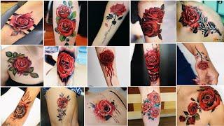 30+ Simple & Cute Red Rose Tattoos For ideas | rose tattoo