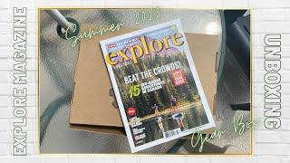 Unboxing explore magazine's Summer 2023 Gear Box!