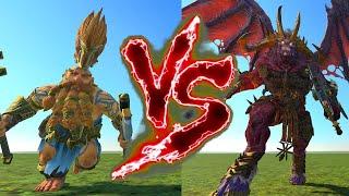 Daemon Slayer VS Exalted Bloodthirster. Total War Warhammer 3