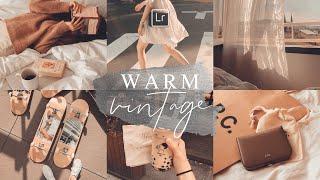 WARM VINTAGE PRESET Lightroom Mobile Tutorial Free DNG