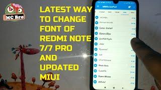 How to change font in Redmi NOTE 7 pro (LATEST METHOD after update)