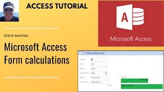 How to create Form calculations and IIF statements in Microsoft Access