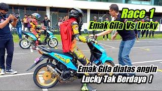 EMAK GiLA Juara 1 Race 1 duel VS Luki di Sirkuit Sentul