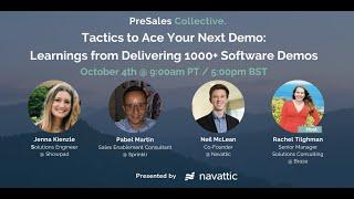 Tactics to Ace Your Next Demo: Learnings from Delivering 1000+ Software Demos