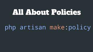 Laravel Authorization | All about policies . #freetopg #laravel #php