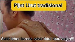 PIJAT URUT TRADISIONAL KAMPUNG || OTOT LEHER SEBELAH KIRI KAKU DAN NYERI