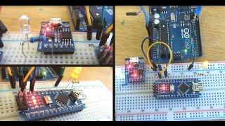 Arduino  Size Comparison (Uno , Nano, ProMini ,DigisparkAttiny85)