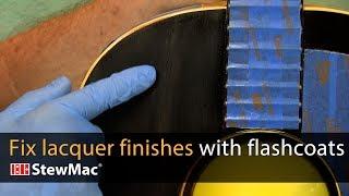 Blend new lacquer into old lacquer with flash coats
