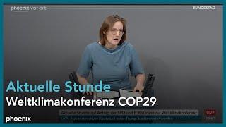 Aktuelle Stunde: Weltklimakonferenz COP29 am 14.11.24