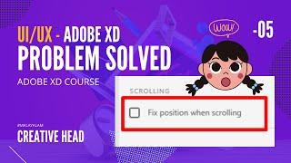 How to create fixed position when scrolling | Adobe XD Tutorial | Creative head