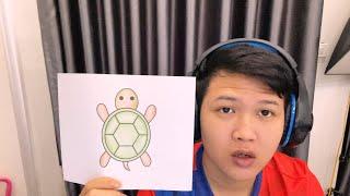 Simple Coloring Tutorial - Color to complete Cute Turtle Drawing