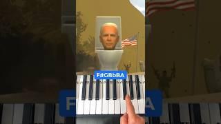 america Toilet Meme Song  Piano Tutorial