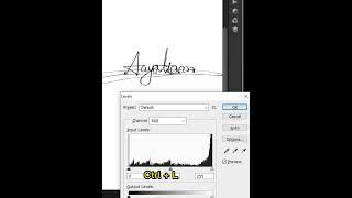 Quickly Remove Backgrounds from Signature in Photoshop #short #backgroundremove #photoshop_tutorial