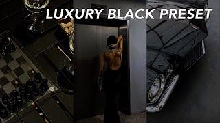 Luxury Black Preset Lightroom Free Download | Instagram Feed Ideas