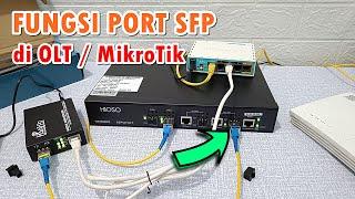 Cara Menghubungkan Mikrotik ke Uplink SFP OLT dengan Media Converter dan SFP Bidi
