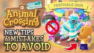 DON'T Make These MISTAKES in Festivale 2025 in Animal Crossing New Horizons!