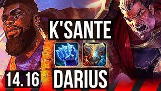 K'SANTE vs DARIUS (TOP) | 7/0/1, Godlike | EUW Diamond | 14.16