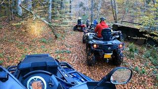 First exit with the new tires | Can we get the tank out of the forest with 6 ATV' s?