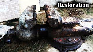 Perfect Restoration/  Rusty Deadlocked Vise of Japan