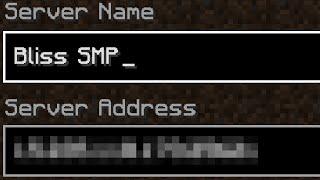 What is the IP and Port of Bliss SMP?